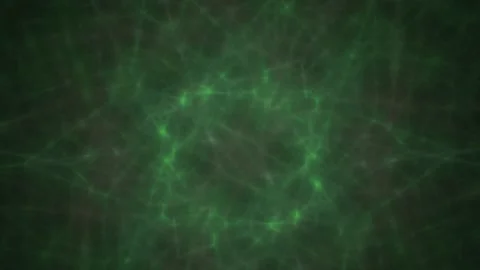 Abstract Green Network Fractal Pattern Animation. Stock Footage 334489666