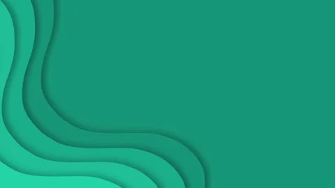 Abstract Green Paper Cutout Waves Background Loop. Stock Footage 339126537