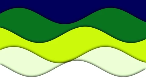 Abstract green papercut background animation. Looping video animation Stock Footage 288655112