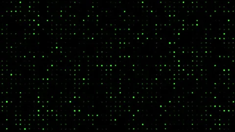 Abstract Green Particle Background with Glowing Stars and Cosmic Light Vídeo Stock 340159926