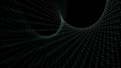 Abstract Green Particles Background Stock Footage 76240506