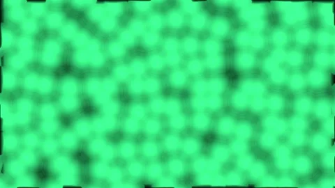 Abstract green particles flowing in dark void with subtle motion and depth .. Video stock 342419624