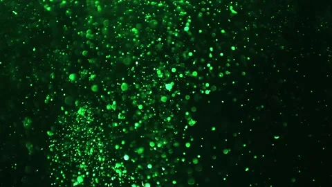 Abstract Green Particles Flying Background Stock Footage 152381076