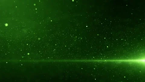 Abstract green particles light beam motion graphics background video footage Stock Footage 327577169