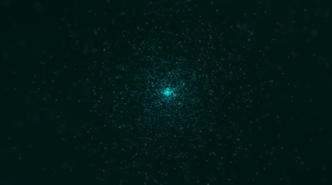 Abstract Green Particles Space Background 库存影片 67512392