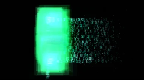 Abstract green particles video Vidéo 54540033