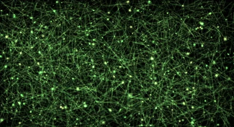 Abstract green particles video 動画素材 54545111