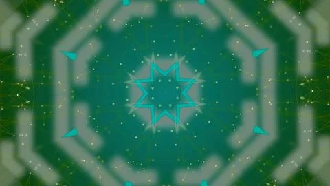 Abstract green pattern actively generating new impulses from source of power and イラスト素材