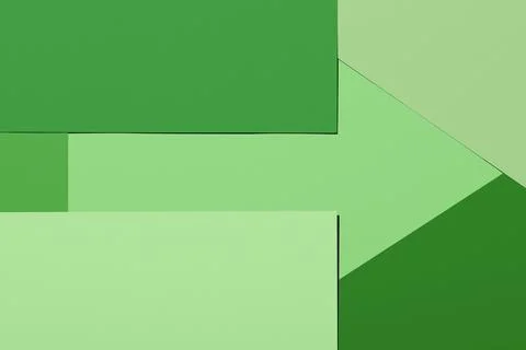 Abstract green pattern with arrow shape Stock Photos