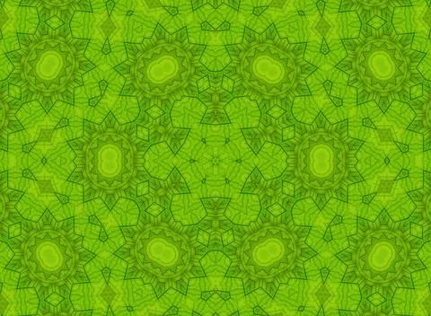 Abstract green pattern Background with abstract pattern from green leaf Co... 写真素材