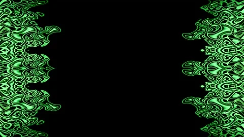 Abstract Green Pattern with Black Background Stock Footage 284396093