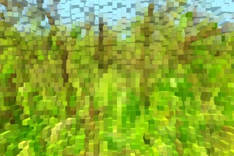 Abstract green pattern like an explosion Stock Illustration