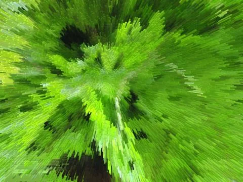 Abstract green pattern like an explosion Illustrazione stock