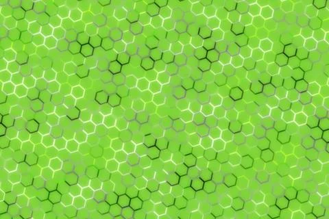 Abstract green pattern with hexagons and lines Stock Photos