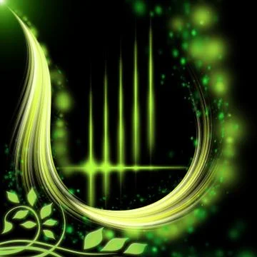 Abstract green pattern Stock Illustration