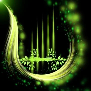 Abstract green pattern Stock Illustration