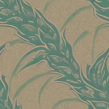 Abstract Green Pattern Stock Illustration