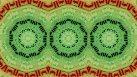 Abstract Green Pattern with Intricate Design Stock Footage 289107374