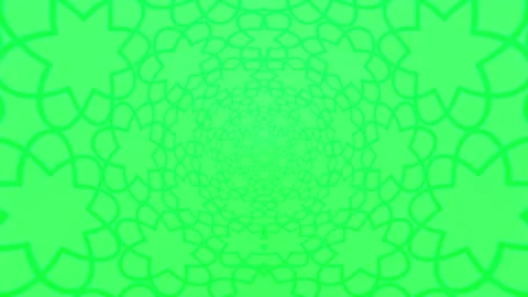 Abstract Green Pattern with Kaleidoscope Effect Stock Footage 289130731
