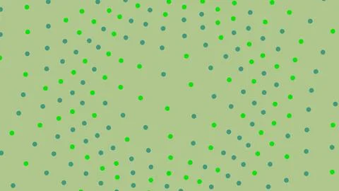 Abstract green pattern with polka dots on light background Stock Illustration