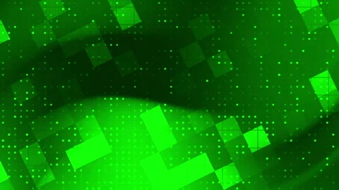 Abstract green pattern with squares and dots suitable for background designs Stock Footage 306157803