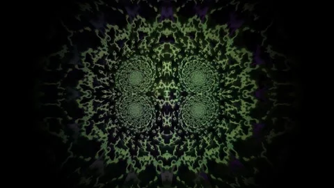 Abstract green pattern with swirling shapes and textures Stock Footage 339961054