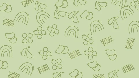 Abstract green pattern with various shapes and forms. Stock Footage 318941873