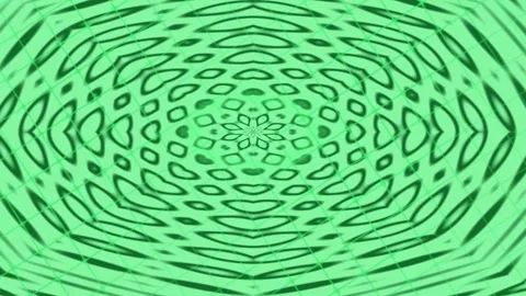 Abstract Green Pattern Visuals Moving and Expanding in Synced Ripple Setting Stock Footage 337916291