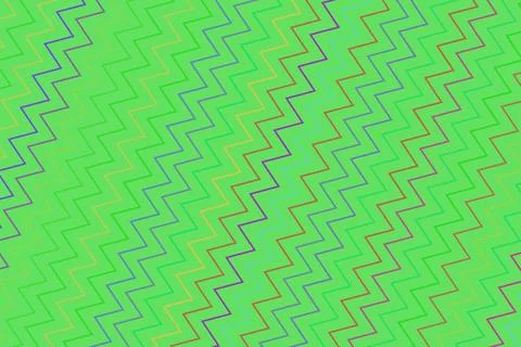 Abstract green pattern with zigzag lines and pixel design Illustrazione stock