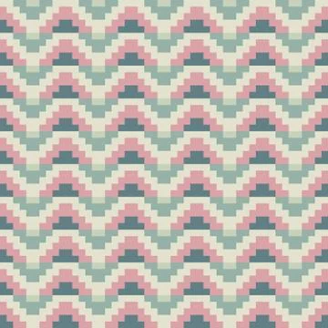 Abstract green pink pixel background Stock Illustration