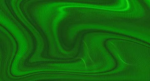 Abstract green pixel art background with flowing shapes Stock Illustration