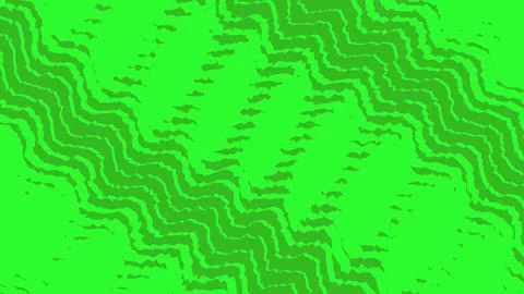 Abstract green pixel art pattern with wavy lines Stock Illustration