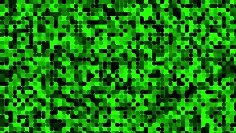 Abstract Green Pixel Grid Animation Stock Footage 336697706