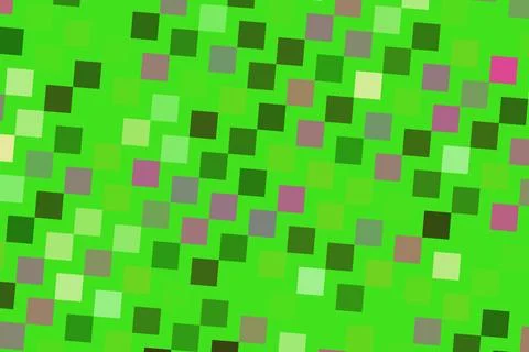 Abstract green pixelated pattern with pink and gray accents 스톡 일러스트