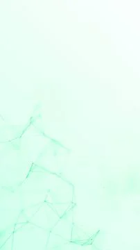 Abstract green plexus network with soft glowing lines and connected nodes o.. Stock Illustration