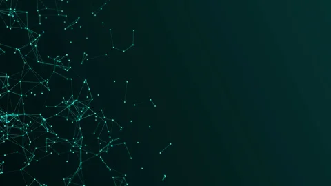 Abstract green plexus structure evolving in motion background with Technology. 動画素材 93965892