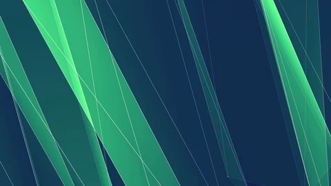 Abstract GREEN poligon net lines cloud animation background new quality dynamic Video stock 90475763