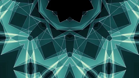 Abstract GREEN poligon star shape net cloud animation background new quality 库存影片 90553729