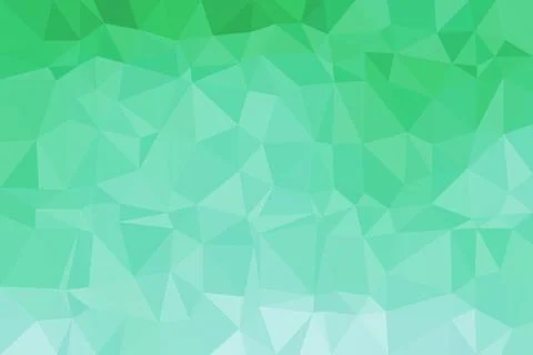 Abstract green polygon background for design or art Stock Illustration