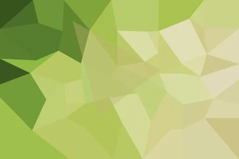 Abstract green polygon pattern background with light shades Stock Illustration