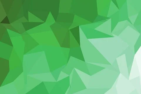 Abstract green polygon pattern with sharp geometric shapes Stock Photos