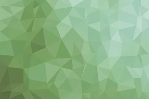 Abstract green polygon pattern with various shades and shapes Stock Illustration
