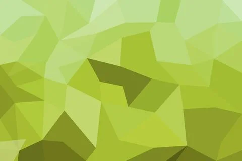 Abstract green polygon pattern with various shades and shapes Stock Illustration
