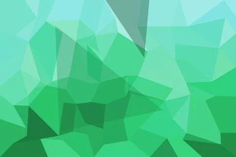 Abstract green polygon shape background with geometric pattern Stock Photos