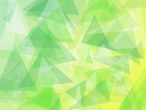 Abstract Green Polygonal Background with Overlapping Geometric Triangle Patte Illustrazione stock