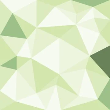 Abstract green with polygonal pattern on the wall Stock Illustration