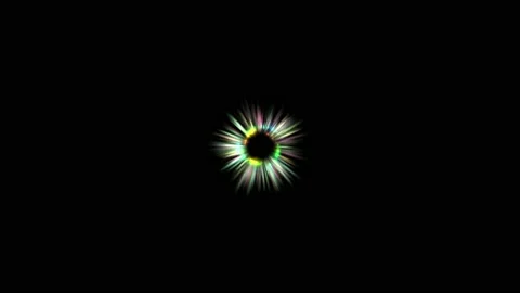 Abstract green pulsating glow element from particles and dots. explosion Stock-Footage 217821838