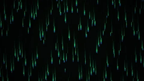 Abstract Green Rain Effect on Black Background Motion Graphics. Stock Footage 334490236