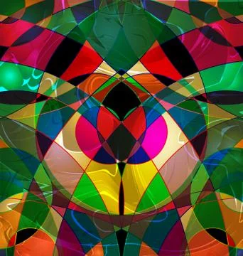 Abstract green red colored background Stock Illustration