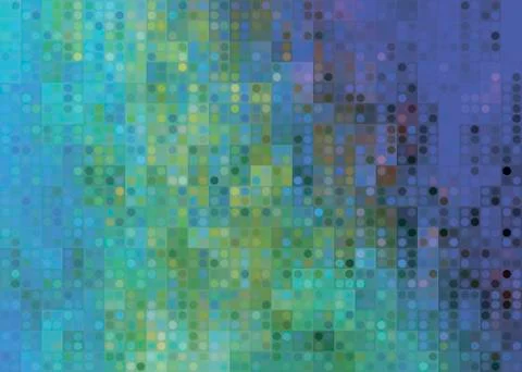 Abstract green reflection background in water Stock Illustration